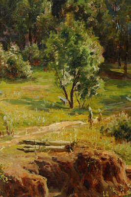 Прокофьев Алексей Матвеевич. Лесной пейзаж с рекой (копия с картины Вельца)